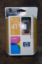 HP 41 Inkjet Tricolor Printer Cartridge For Inkjet Printer Sealed In Box Expires picture