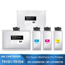 4PC Ink Bag Installed Chips for Epson WF-C529RDTW WF-C579RD2TWF Printer picture