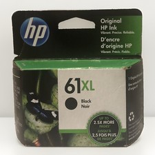 HP - 61 XL High Capacity Black Ink Cartridge - Brand New Sealed - 6/23 picture