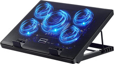 Kootek Laptop Cooling Pad, Laptop Cooler With 5 Quiet Fans For 12