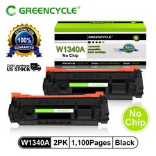 Greencycle 2PK W1340A 134A No Chip Toner Cartridge For HP Laserjet MFP M234sdwe picture