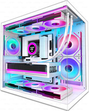 H3 ATX PC Case - Pre-Installed with 6 Infinity Mirror PWM ARGB Fans - Compact picture
