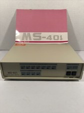MS-401 Auto Data Switch W/Users Manual 1988 No A/C Adapter/Cord. picture