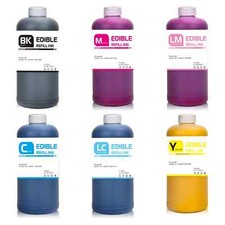 6color/set 1000ml/bottle Food Grade Edible Ink For Canon Printer picture
