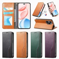 Flip Leather Magnetic Wallet Cover Case For 18 17 16 14 15 13 12 11 Pro 16E XR picture