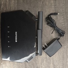 NETGEAR Wireless Router WiFi Ethernet w/ Power Adapter Bundle Tested Black picture