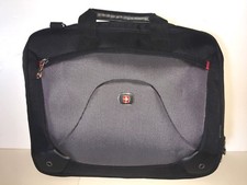 NWOT - Wenger Swiss Gear Laptop Briefcase - Black and Gray w/ Shoulder Strap  picture
