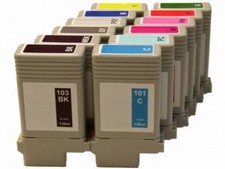 Pick Any 6 Canon ipf 5100 ipf 6100 ipf 6200 PFI-101 PFI-103 cartridge ink tank picture