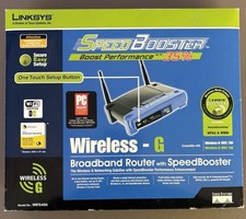 Linksys WRT54GS Wireless G Broadband Router Speed Booster Boost Performance 35% picture