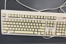 Compaq RT101 Mechanical Computer Keyboard 120375-001 PS/2 Vintage Untested Parts picture