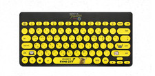 Pokemon Detective Pikachu Wireless Keyboard Korean English 2.4GHz USB Yellow picture
