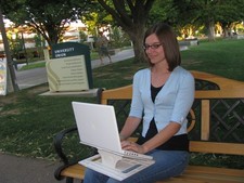 Portable Laptop Stand for MacBooks - White picture