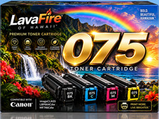 ** NEW Canon Toner | 075 / 075H | Black / Color | With Chips | Compatible 4-Pack picture