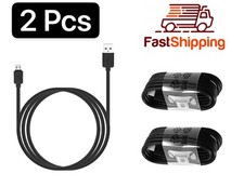 2 Pcs Micro USB Data Cable Cord Charger for Amazon Kindle Fire 2 HD 7 Tablet Bk picture