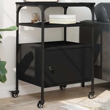 Printer Stand 3-Tier Black 19.7