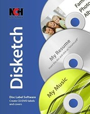 Disketch Pro CD DVD Disc Label Software NCH picture