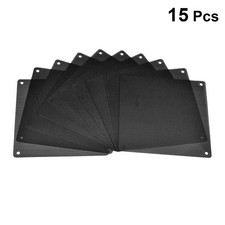 Durable 15Pcs Pc Fan Dust Filters Black Mesh Covers for 120Mm Cooler Fans picture
