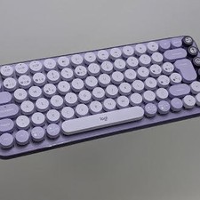 PURPLE - LOGITECH POP KEYS MECHANICAL WIRELESS KEYBOARD WITH CUSTOMIZABLE EMOJI picture