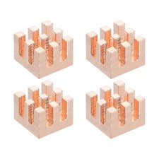 4 Pcs Copper Heatsink 8x8x6mm, Heat Sink Cooler Radiator for Raspberry Pi picture