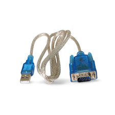 3ft DB9 RS232 Serial to USB 2.0 Converter 9 Pin Adapter Cable - Blue picture
