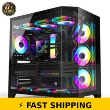 RUIX OV303 ATX Mid-Tower Case with 4 ARGB Fans - Black picture