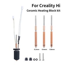 Upgraded Hotend Nozzle For Creality Hi Combo Ceramic Heating Block Kit 3D Print picture