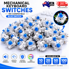 3-Pin Blue Keyboard Switches - Mechanical Keyboard Clickers for 10/20/50/100X picture