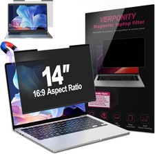 Magnetic Laptop Privacy Screen 14 Inch 16:9 Display, Removable Privacy Shield picture