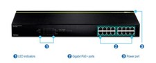 TRENDnet TPE-TG160G 16 Port Rack Mountable Ethernet Switch picture