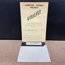 Computer Station Presents Visilist #7517 Floppy For Apple II / Plus AppleSoft picture