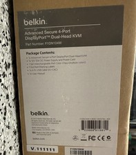 Belkin Advanced Secure F1DN104W-3 4-Port DisplayPort Dual Audio KVM Switch picture