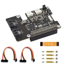 PCIe to 2Channel SATA HAT+ Adapter for Raspberry Pi 5 SATA 3.0 Expansion picture