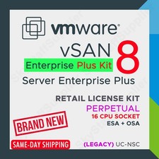 VMware vSAN Enterprise Plus v8  Perpetual License - 16 CPU, UC NSC RETAIL PACK picture