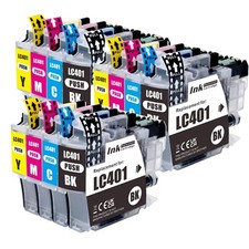 12PK XL Ink Cartridges fits Brother LC401XL MFC-J1010DW MFC-J1012DW MFC-J1170DW picture