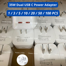 Wholesale Bulk 35W Dual USB Type C Fast Charger Cube For iPhone iPad Macbook Air picture