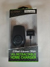 Retractable (1Amp) 30 Pin Home Travel Wall Charger for Apple iPhone iPad iPod picture