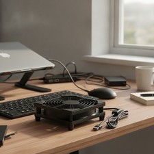 120mm USB PC Fan, High Airflow Cooling Fan for Router, PS5, Xbox Series X, TV... picture