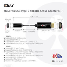 Club 3D CAC-1333 HDMI to USB-C 4K60Hz Adapter Active M/F Support DP1.2 picture