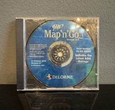 VTG 2000 DeLORME MAP 'N' GO 6.0 CD PC Windows 95 98 NT 2000 Map Route Software picture