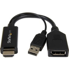 Startech IT HD2DP HDMI to DisplayPort Adapter 4K USB Power picture