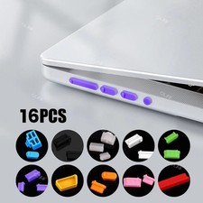 16PCS Silicone USB Dust Plug Set Laptop Computer Port Protector Anti Dust picture
