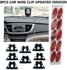 8PCS Car Wire Cord Clip Cell USB AUX Charger Cable Holder New 3 Slots Organizer picture