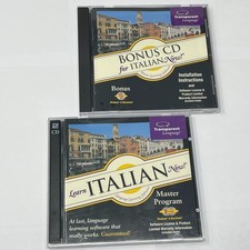 Transparent Language Learn Italian Now Master Program & Bonus CD Software picture