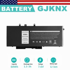 GJKNX Battery For Dell Latitude 5280 5480 5580 5490 5491 5495 GD1JP 7.6 V 68wh  picture