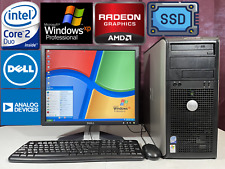 *RESTORED w/ SSD* Dell Windows XP Complete Vintage Retro Gaming PC w/ Monitor picture