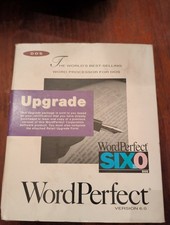WordPerfect v. 6.0 Software for DOS,  on 3.5