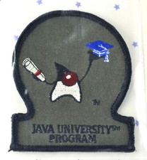 VTG  RARE JavaOne Java University patch w/Sun Microsystems Java Mascot Duke picture