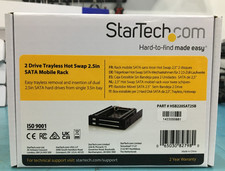 StarTech 2 Drive 2.5in Trayless Hot Swap SATA Mobile Rack Backplane picture