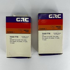 Vtg 1991 GRC T550-TTB (x2) Thermal Black Ribbon SHARP Models NOS (PLEASE READ) picture