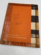 IBM General Information Manual Intro To IBM Data Processing Systems Vintage Rare picture
